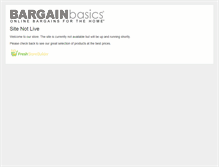 Tablet Screenshot of bargainbasics.com